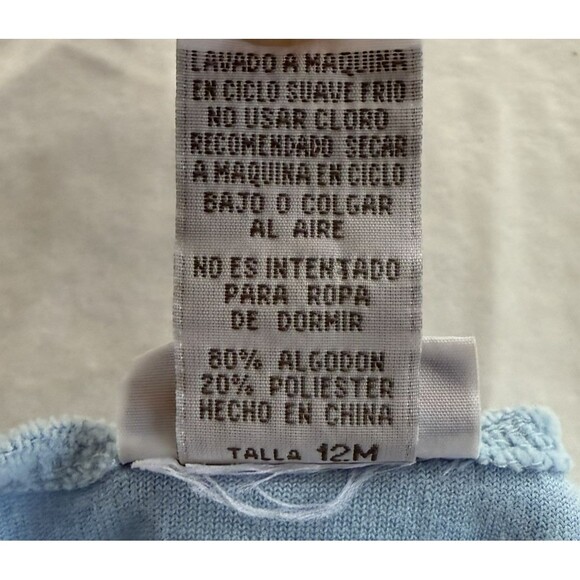 Vtg Le Top Romper Velour Blue Snowman 3D Pockets Xmas Christmas Winter Sz 12M - Picture 5 of 8